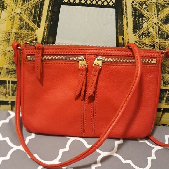 Fossil red shoulder bag small - Picture 1 of 5